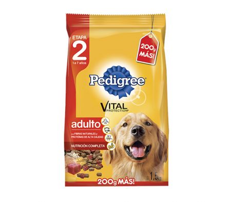 ALIM. P/ PERRO PEDIGREE CARNE ADULTO 1.5 KG