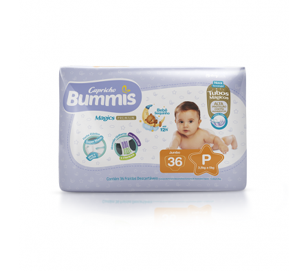 PAÑAL CAPRICHO BUMMIS P 36 UNIDADES