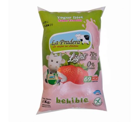 YOGHURT DIET FRUTILLA 1 LT