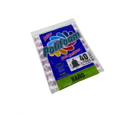 BOLSAS P/BAÑO POLIFOAM 40 LT
