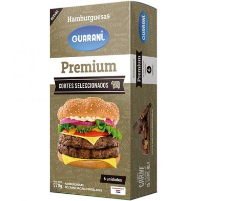 HAMBURGUESAS GUARANI PREMIUM X 6 UNIDADES