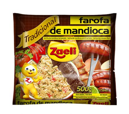 FAROFA ZAELI MANDIOCA 500 GR