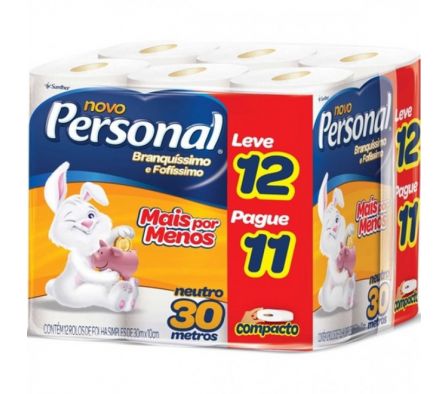 PAPEL HIG. PERSONAL NEUTRO 12 UNIDADES X 30 MT