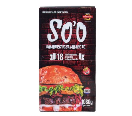 HAMBURGUESAS SO'O X 16 UNID CONCEPCION