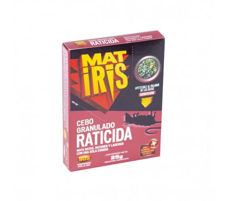 RATICIDA MATIRIS CEBO GRANULADO 25 GR