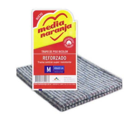 TRAPO PISO BICOLOR MED  48x60 CM