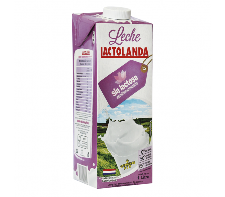 LECHE SEMIDESCREM.S/LACTOSA LACTOLANDA 1 LT