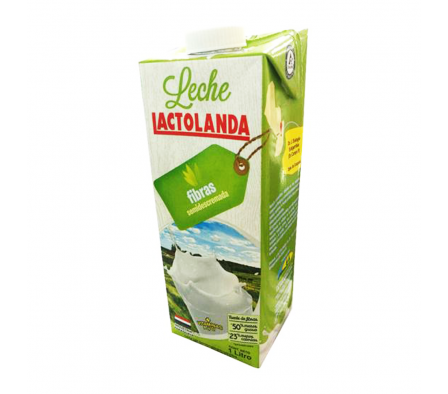 LECHE SEMIDESCR.C/FIBRAS UAT LACTOLANDA 1 LT