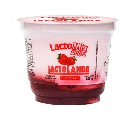 LACTOMIX PULPA FRUTILLA EN POTE 120  GR