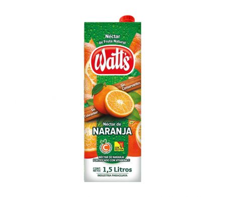 JUGO WATTS NARANJA TETRA 1.5 LT