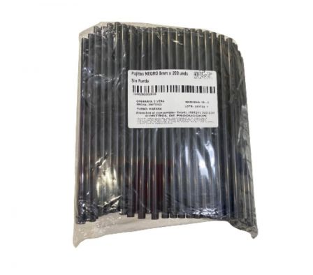 PAJITA NEGRO OTR 8mmx200un.