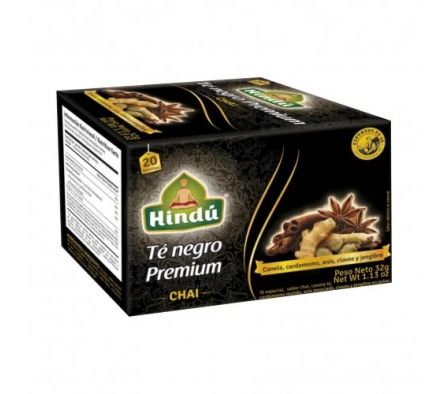 TE NEGRO HINDU PREMIUN CHIA 20 SAQUITOS 