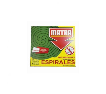 ESPIRAL MATRA TRILLIZAS X 12 UNIDADES