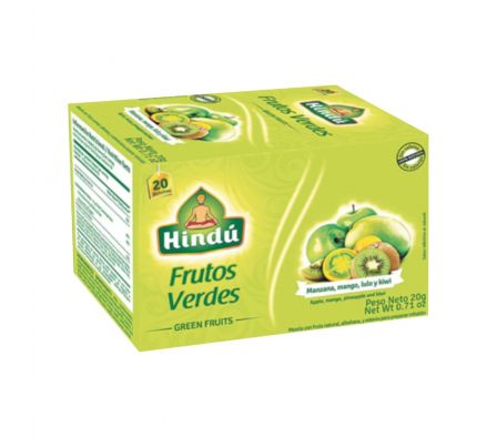 TE HINDU FRUTOS VERDES 20 SAQUITOS 