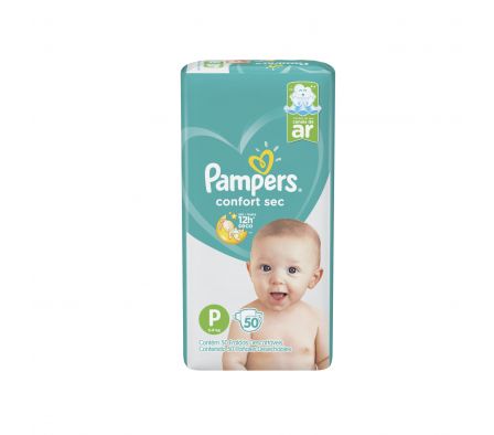 PAÑAL PAMPERS CONFORT SEC P 50 UNIDADES