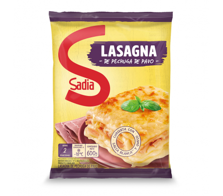 LASAGNA PECHU PAVO SADIA 600  GR