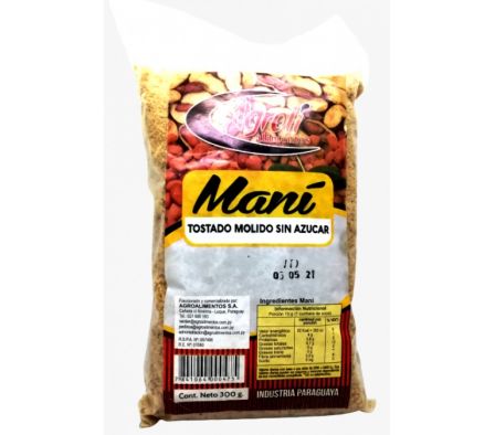 MANI MOLIDO A GROLI SIN SAL 300GR