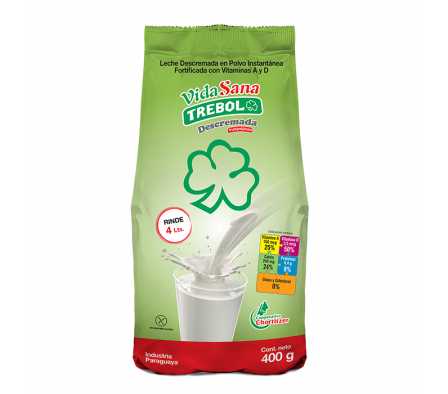 LECHE DESC INST TREBOL 400  GR