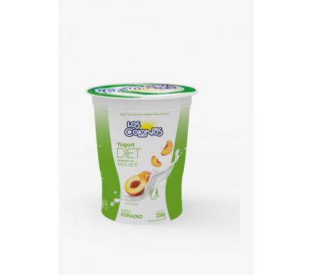 YOGHURT LOS COLONOS DIET DURAZNO X 350 CC