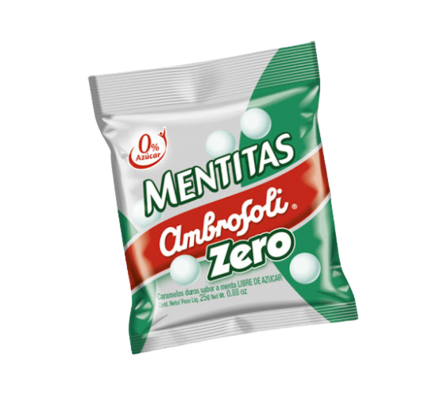 CARAMELO AMBROSOLY MENTITAS ZERO 21 GR