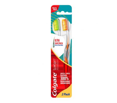 CEPILLO DENTAL COLGATE SLIM SOFT ADVANCE 2PACK