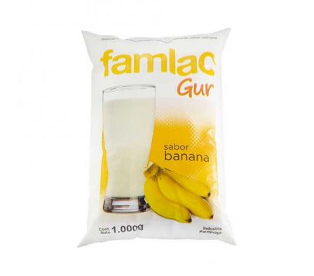 YOGHURT FAMLAC GUR  BANANA 1 LT