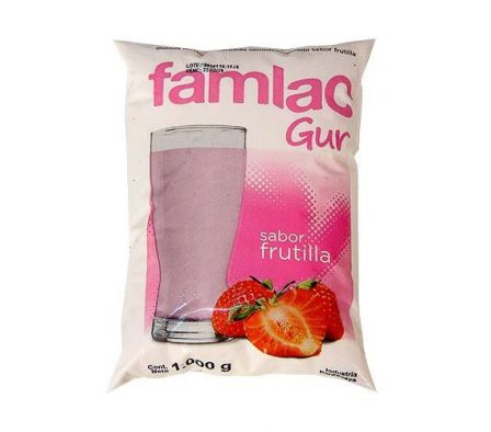 YOGHURT FAMLAC GUR  FRUTILLA 1 LT