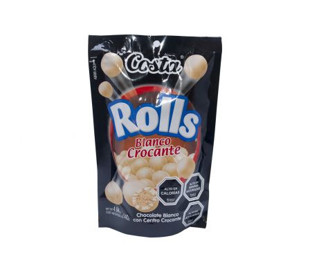 CHOCOLATE COSTA ROLLS BLANCO 140GR