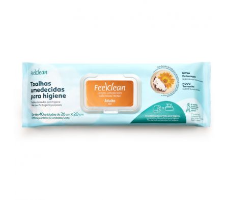 TOALLITAS P/ ADULTO FEEL CLEAN x40un.