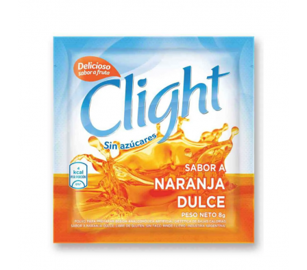 REFRESCO CLIGHT NARANJA VITC+D 8gr