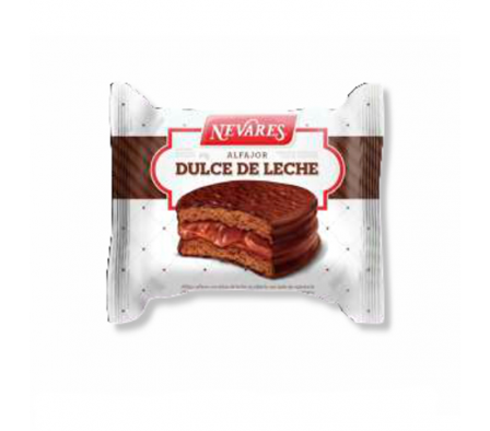ALFAJOR NEVARES DULCE DE LECHE NEGRO 45 GR