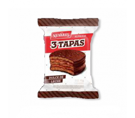 ALFAJOR NEVARES TRIPLE NEGRO 70  GR