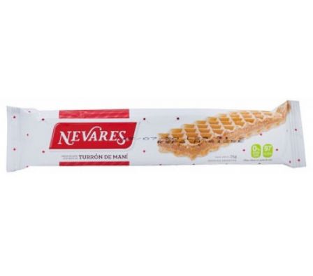 TURRON OBLEA RELLENO PASTA DE MANI 25 GR