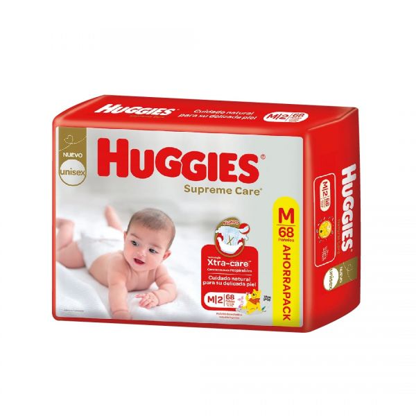 PAÑAL HUGGIES SUPREME CR MED.68un